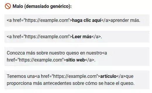 demasiado genérico