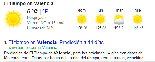 tiempo valencia