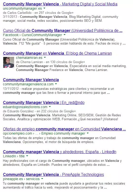 cmv1 resultados de autor community manager valencia