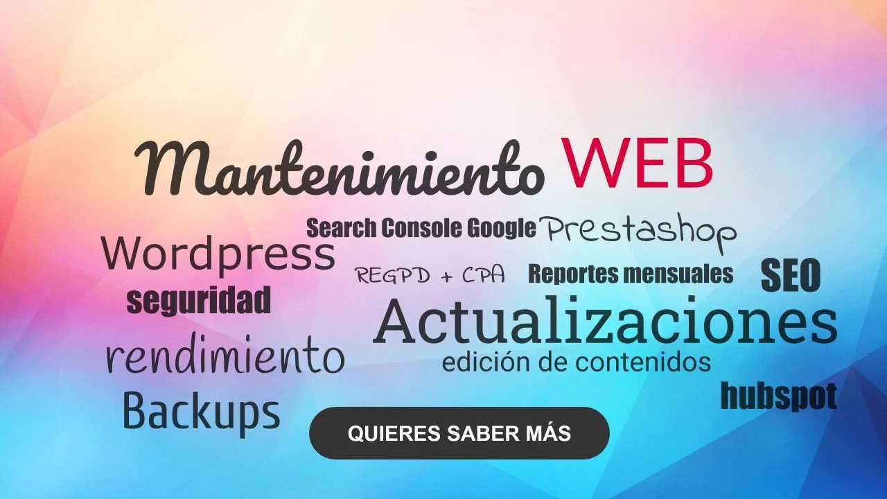 mantenimiento web
