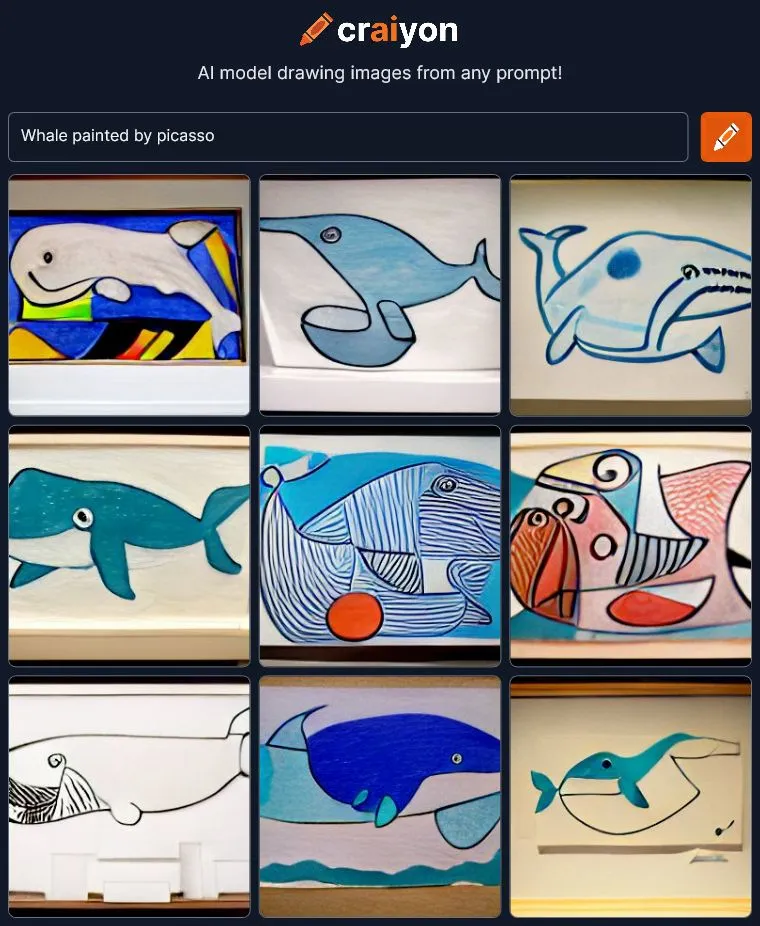 Ballena a lo pablo picasso