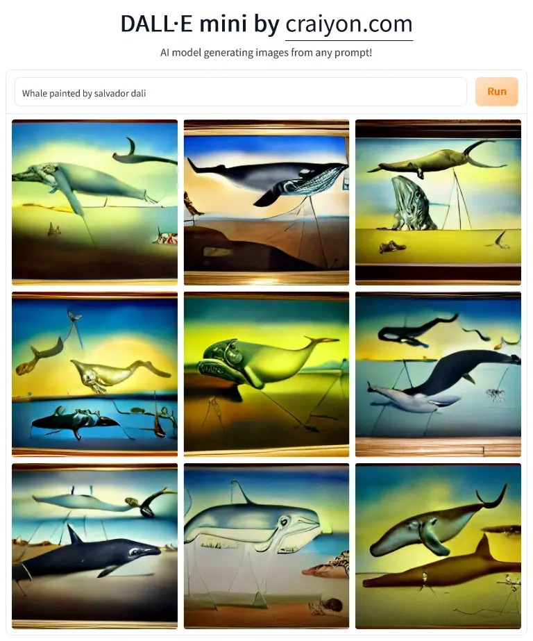 ballena y salvador dali por