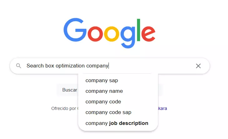 Search box optimization Google Suggest