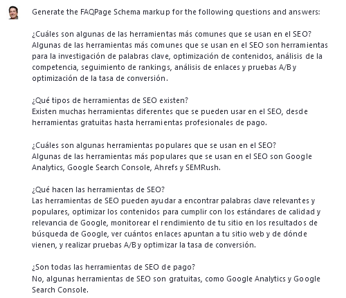 SEO con chatGPT IA