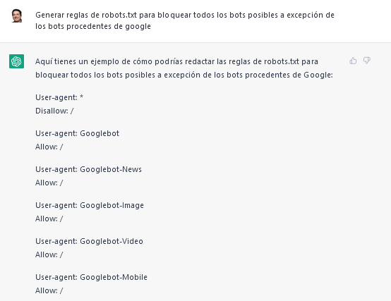 Google Bot robots.txt