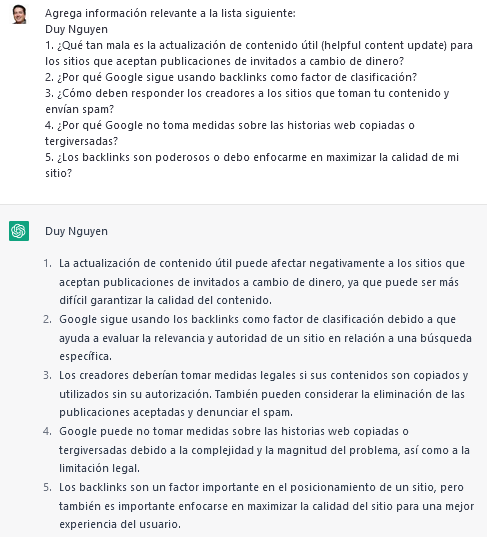 Ampliar información