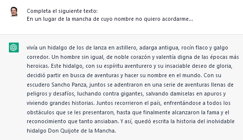 completitud de texto