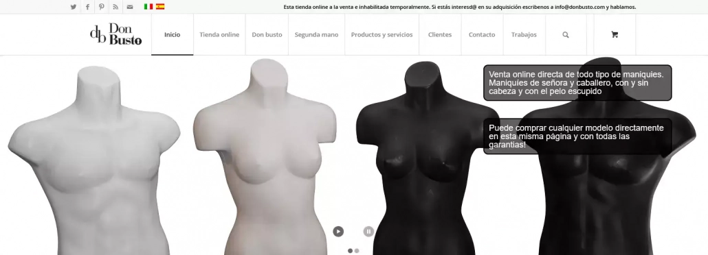 Seo para ecommerces - maniquies y percheros. Don Busto