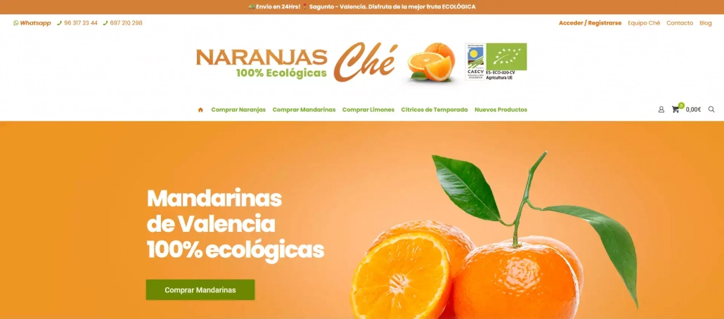 seo para ecommerce - Tienda online de Narajnas