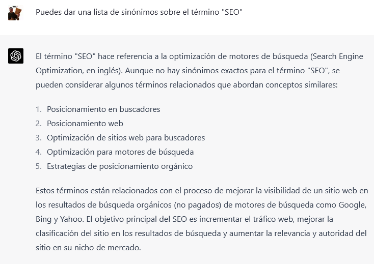 sinonimos-seo-chatGPT-4 Sinónimos de seo chatGPT-4
